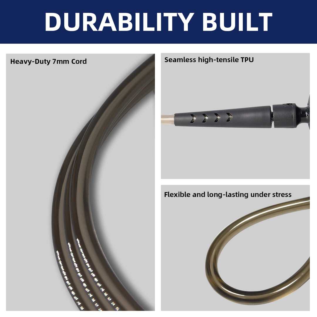 Cable durability features with text &