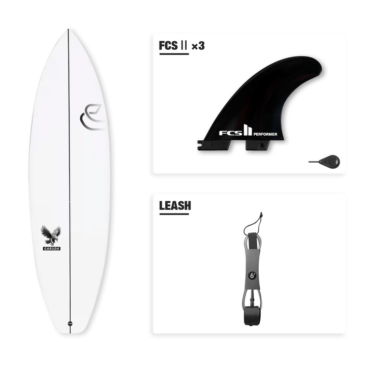Shortboard in Epossidica Garuda 6&
