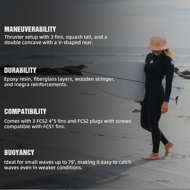 Shortboard in Epossidica Garuda 6&